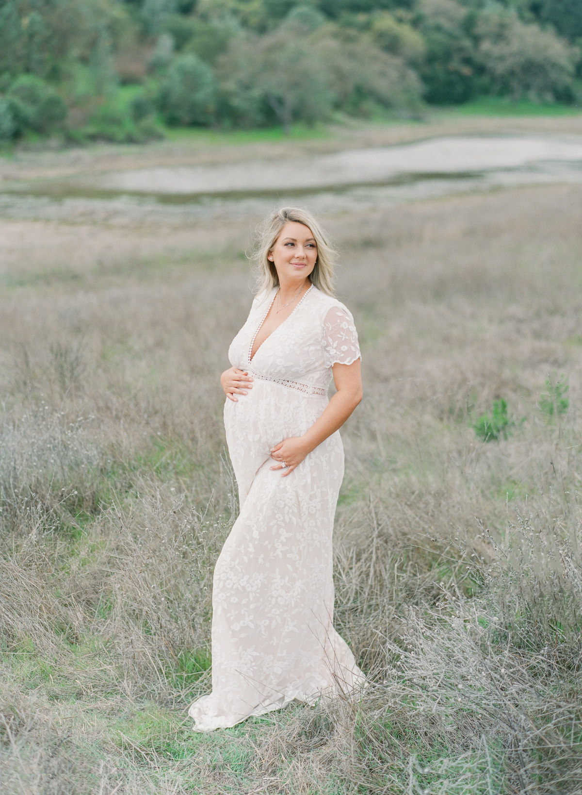 Charlotte Maternity Photographer on Film Light and Airy Kent Avenue Photography 