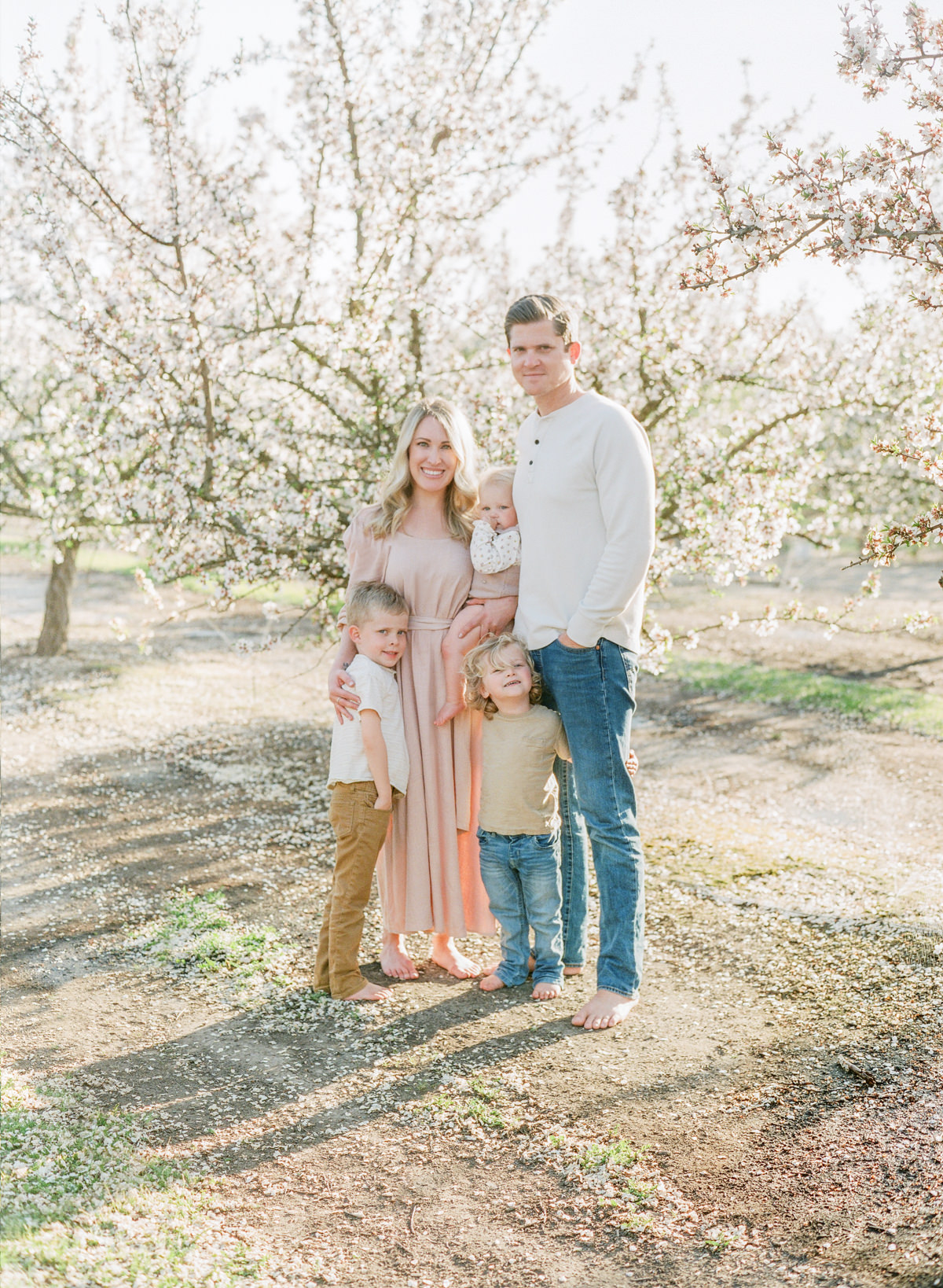 Central Valley Family Session, Almond Grove, Family Photography on Film, San Francisco Bay Area Family Film Photographer Kent Avenue Photography Light and Airy 