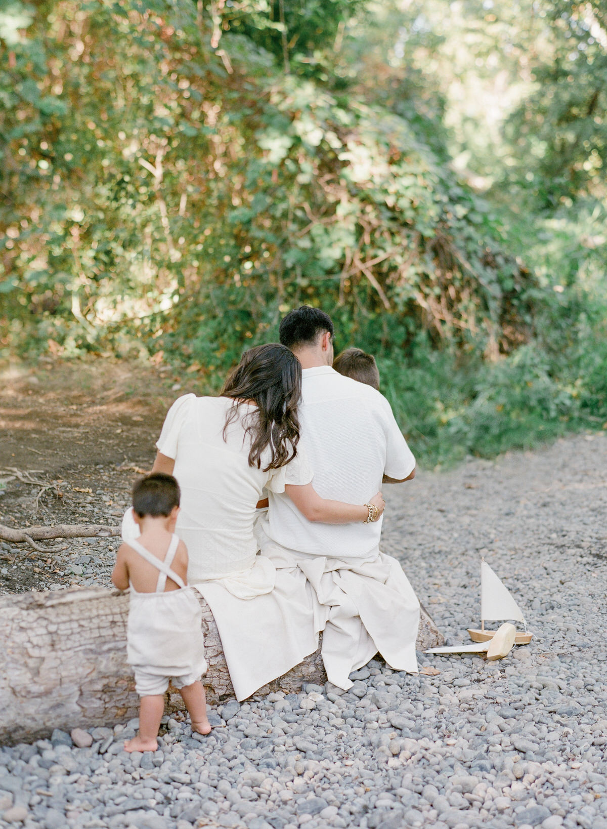A Sunny Creekside California Family Session, Light and airy family photography - Charlotte Family Photography on Film - Family Pictures on Film - San Francisco Bay Area Family Session on Film - Kent Avenue Photography - www.kentavenuephotography.com